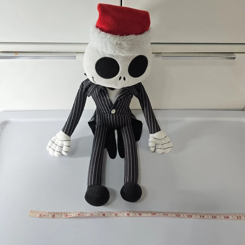 Disney Jack Skellington Santa Hat Plush The Big One Nightmare Before Christmas